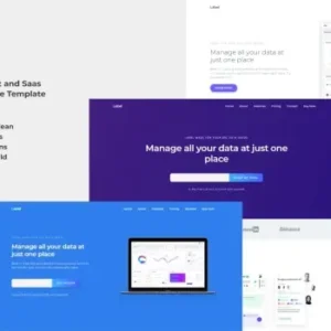Label Software and App Landing Page Template