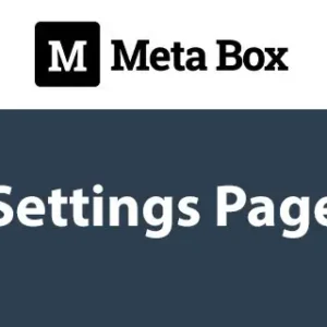 Meta Box Settings Page Addon