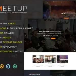 Meetup Conference Event Joomla 4 Template