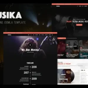 Musika – Music Festival & Band Joomla 4 Template