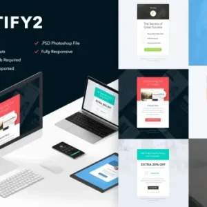 Notify2 – 6 Emails + Themebuilder Access | Email Templates