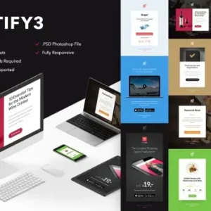 Notify3 – 10 Emails + Themebuilder Access | Email Templates