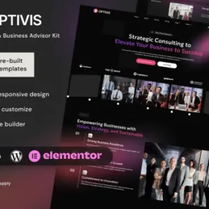Optivis – Consulting & Business Advisor Elementor Template Kit
