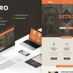 Retro – Responsive Email + Themebuilder Access | Email Templates