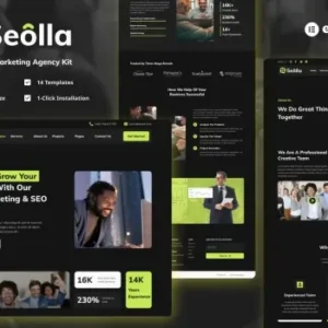 Seolla – SEO & Digital Marketing Agency Template Kit | Elementor Template Kit