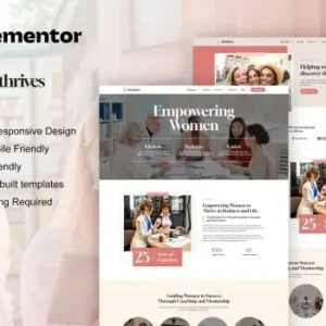 SheThrives – Feminine Business Elementor Pro Template Kit