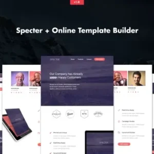 Specter – Responsive Agency Email + Online Builder | Email Templates