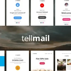 tellmail – 20 Unique Responsive Email Set | Email Templates