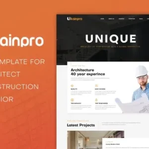Ukainpro | Architect & Construction PSD Template | HTML Template