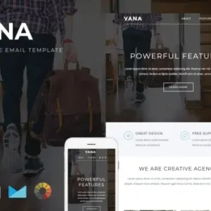 Vana – Responsive Email + StampReady Builder | Email Templates