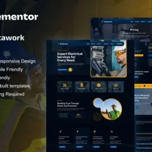 VoltaWork – Electrical Service Elementor Template Kit