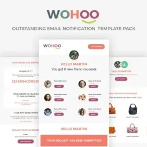 WOHOO – Beautiful Email Notifications Template | Email Templates