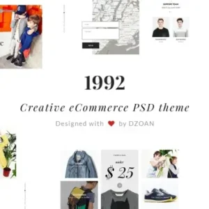 1992 Creative e-Commerce PSD Template | HTML Template