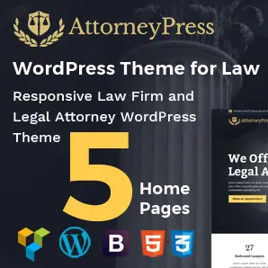 Attorney Press Theme – Lawyer WordPress Theme
