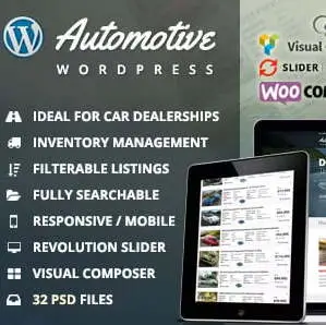 Automotive Theme Car Dealership Business WordPress Theme