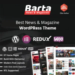 Barta Theme – News & Magazine WordPress Theme