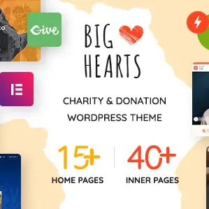BigHearts Theme – Charity & Donation WordPress Theme