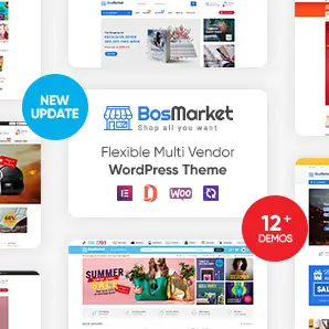 BosMarket – Flexible Multivendor Elementor WooCommerce WordPress Theme
