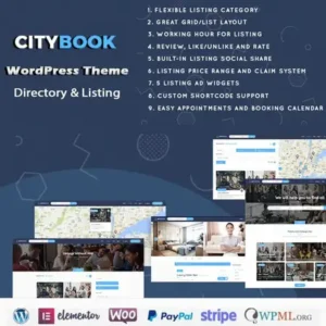CityBook – Directory & Listing WordPress Theme