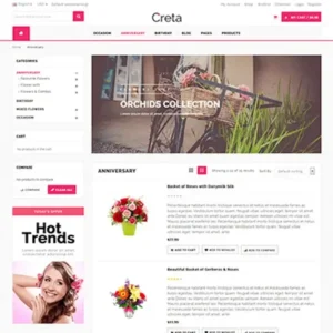 Creta Theme – Flower Shop WooCommerce WordPress Theme