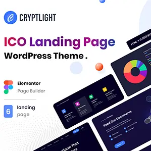 Cryptlight Theme – ICO NFT Landing Page WordPress Theme