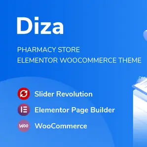 Diza Theme – Pharmacy Store Elementor WooCommerce Theme