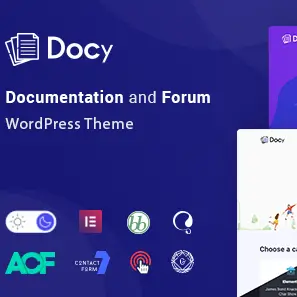 Docy Theme – Documentation and Knowledge base WordPress Theme with Helpdesk Forum