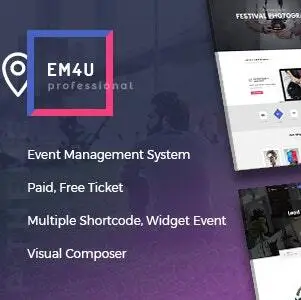 EM4U Theme – Events WordPress Theme for Booking Tickets