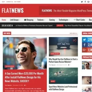 FlatNews Theme – Responsive Magazine WordPress Theme