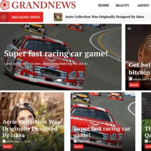 Grand News Theme – Magazine Newspaper WordPress