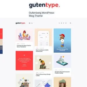 Gutentype Theme |100% Gutenberg Blog Theme + Elementor