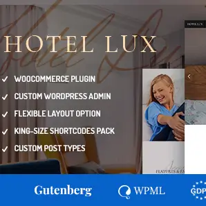Hotel Lux Theme- Resort & SPA WordPress Theme