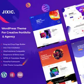 Jixic Theme – Creative Portfolio & Agency WordPress Theme