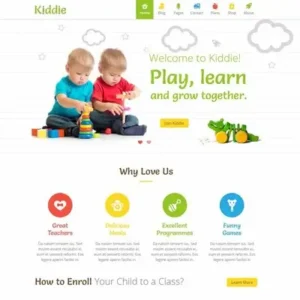 Kiddie Theme – Kindergarten WordPress Theme