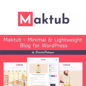 Maktub Theme – Minimal & Lightweight Blog for WordPress