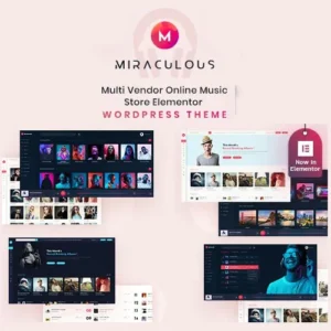 Miraculous Theme – Multi Vendor Online Music Store Elementor WordPress Theme