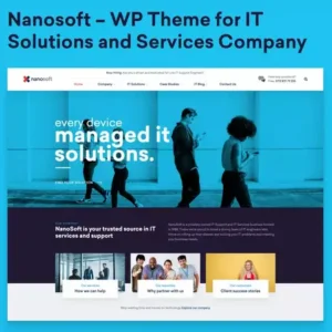 Nanosoft Theme – WP Theme for IT Solutions and Services Company