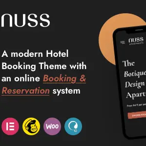 Nuss Theme – Hotel Booking WordPress