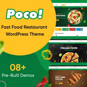Poco Theme – Fast Food Restaurant WordPress Theme