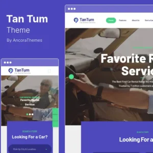 TanTum Theme  Car, Scooter, Boat & Bike Rental Services WordPress Theme