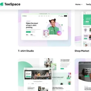 TeeSpace theme – Print Shop & Custom T-shirt Designer WordPress theme