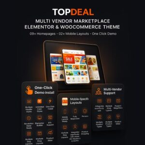 TopDeal Theme – Multi Vendor Marketplace Elementor WooCommerce WordPress Theme