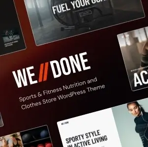 Welldone Theme – Sports Store WordPress Theme