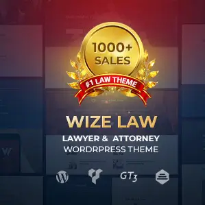 Wize Law - Attorney and Legal Services WordPress Theme