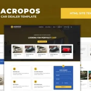 Acropos – Automotive Dealer Listing Template | HTML Template