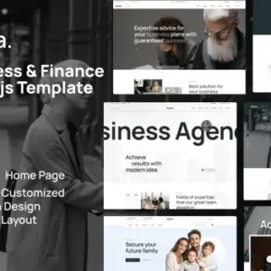 Adina – Business & Finance React jsTemplate