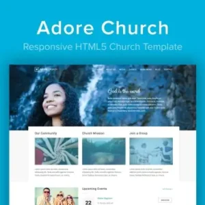 Adore Church – Responsive HTML5 Template