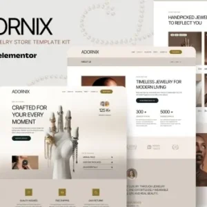 Adornix – Modern Jewelry Store Elementor Template Kit