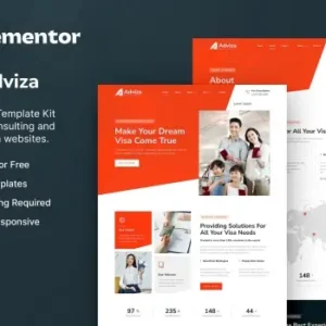Adviza – Immigration & Visa Consulting Elementor Template Kit
