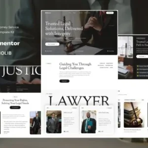 Advoca – Lawyer & Attorney Service Elementor Template Kit